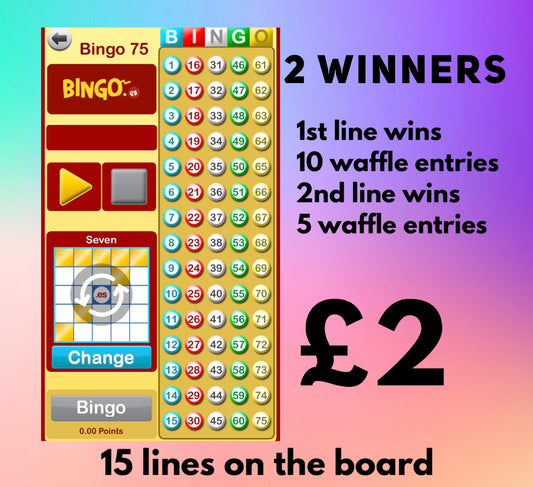 Blingo for waffles entries